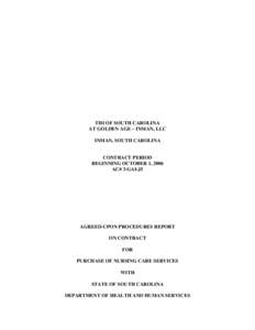 Medicine / Medicaid / Health / Nursing home / Inman / Columbia /  South Carolina / Geography of the United States / Healthcare reform in the United States / Federal assistance in the United States / Presidency of Lyndon B. Johnson