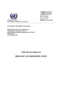 Microsoft Word - ASCD 5-RIM Final regional review report on Drought & Desertification _rev 13 Dec 2007_.doc