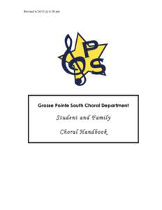 Microsoft Word - Grosse Point South Choir Handbook.docx