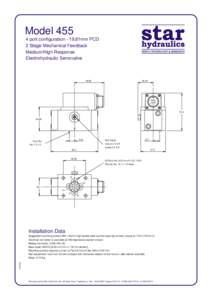 Modelport configuration - 19,81mm PCD 2 Stage Mechanical Feedback Medium/High Response Electrohydraulic Servovalve