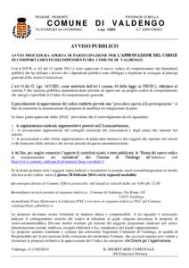 REGIONE PIEMONTE  PROVINCIA DI BIELLA COMUNE Tel[removed]fax[removed]