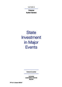 State investment in major events