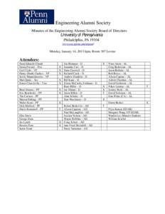 Engineering Alumni Society Minutes of the Engineering Alumni Society Board of Directors University of Pennsylvania Philadelphia, PA[removed]www.seas.upenn.edu/alumni/