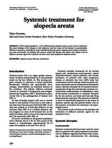 Anatomy / Alopecia areata / Alopecia / Baldness / Topical steroid / Minoxidil / Rheumatoid arthritis / Lidia Rudnicka / Mark G. Lebwohl / Autoimmune diseases / Health / Medicine