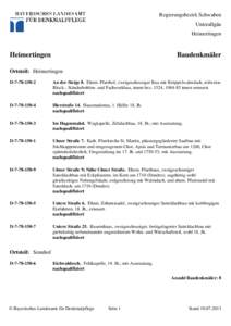 Regierungsbezirk Schwaben Unterallgäu Heimertingen