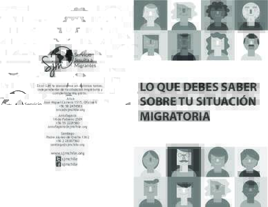 En el SJM te asesoramos en distintos temas, independiente de tu situación migratoria y completamente gratis. Arica José Miguel Carrera 1515, Oficina 6 +