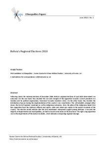 Microsoft Word - ethnopolitics papers no  2 - flesken - bolivia elections 2010
