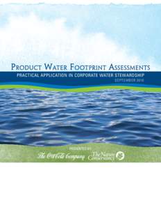 Economic indicators / Water supply / Water footprint / Environmental economics / Coca-Cola / Carbon footprint / Water resources / The Coca-Cola Company / The Nature Conservancy / Environment / Water / Soft matter