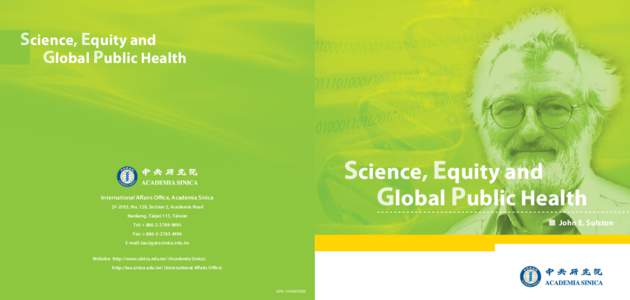 Science, Equity and Global Public Health Science, Equity and Global Public Health