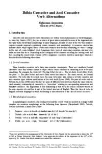 Causative / Anticausative verb / Voice / Indigenous languages of Mexico / Mesoamerican languages / Ambitransitive verb / Sotho verbs / Linguistics / Syntax / Linguistic morphology