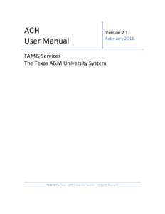       ACH  User Manual