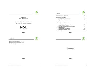 Computability theory / Lambda calculus / Theoretical computer science / Universal quantification / First-order logic / Hoare logic / Mathematical logic / Logic / Mathematics