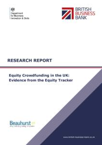 Equity Crowdfunding in the UK: Evidence from the Equity Tracker Research Report  Contents