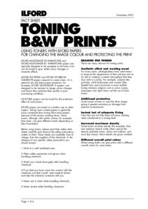 DecemberFACT SHEET TONING B&W PRINTS