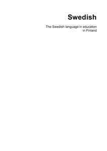 Swedish The Swedish language in education in Finland