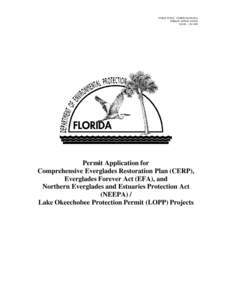 FORM TITLE: CERP/EFA/NEEPA PERMIT APPLICATION DATE: [removed]Permit Application for Comprehensive Everglades Restoration Plan (CERP),