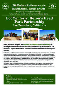 EcoCenter at Heron’s Head, San Francisco, CA