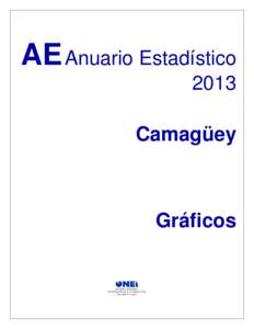 AE Anuario Estadístico 2013 Camagüey Gráficos