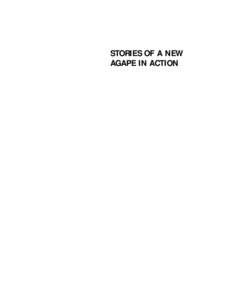 A NEW AGAPE  STORIES OF A NEW AGAPE IN ACTION  THE RESOURCE BINDER