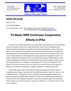 Tri-Basin NRD 1723 N Burlington Street Holdrege, NEPhone: (Fax: (