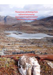 Udkast til handlingsplan for revidering af Trofæjagt i Grønland
