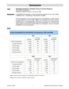 Microsoft Word - StatsUpdate_Inuit data_2006 Census.doc