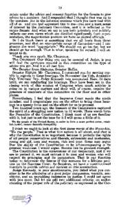 70  priate under the advice and consent function for the Senate to give advice to a nominee. And I responded that I thought that was up to the nominee. But in the informal sessions which you have had with all of us—and