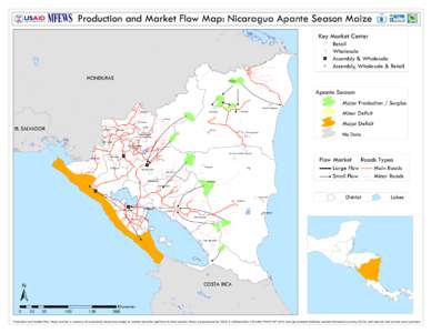 Production and Market Flow Map: Nicaragua Apante Season Maize  Puerto Barrios  Key Market Center