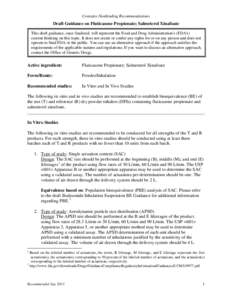 DIVISION OF BIOEQUIVALENCE REVIEW