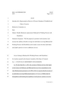 BILL AS INTRODUCED 2011 H.422 Page 1 of 4