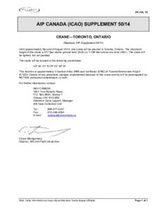 AIP Canada (ICAO) Supplements