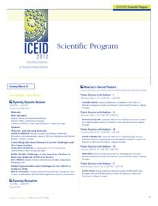 ICEID 2012 Scientific Program  Scientific Program Sunday, March 11