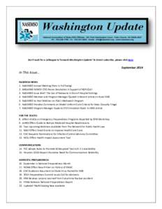 NASEMSO Washington Update