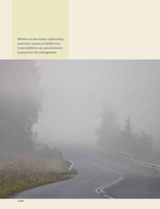 Whether on the road or confronting economic, natural, or health risks, local conditions can pose obstacles to proactive risk management.  © Kullez