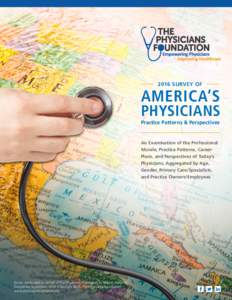 2016 SURVEY OF  AMERICA’S PHYSICIANS Practice Patterns & Perspectives