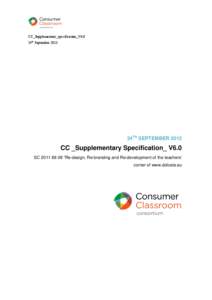 CC_Supplementary_specification_V6.0 24th September 2013 24TH SEPTEMBER[removed]CC _Supplementary Specification_ V6.0