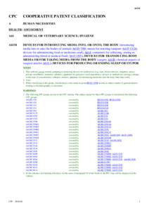 DEVICES FOR INTRODUCING MEDIA INTO, OR ONTO, THE BODY (⁠introducing media into or onto the bodies of animals A61D 7/00; means for inserting tampons A61F 13/26; devices for administering food or medicines orally A61J;