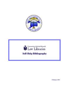 Self-Help Bibliography (Law Libraries)
