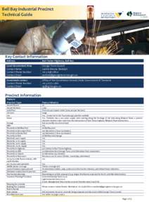Bell Bay Industrial Precinct Technical Guide Key Contact Information Address