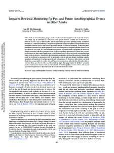 Psychology and Aging 2013, Vol. 28, No. 2, 457– 466 © 2013 American Psychological Association/$12.00 DOI: a0032732