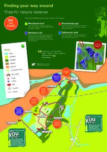 Finding your way around  Ynys-hir nature reserve Please note disabled access is very limited on the reserve.  T HE
