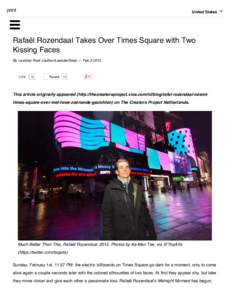 print  United States  Rafaël Rozendaal Takes Over Times Square with Two