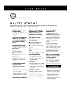 Storm / Ice storms / Winter / Winter storm / Blizzards / Hypothermia / Blizzard Warning / Severe weather terminology / Cold wave / Meteorology / Atmospheric sciences / Weather