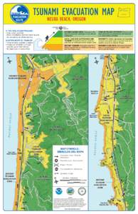 TSUNAMI EVACUATION MAP  MAP LOCATION O RE GO N