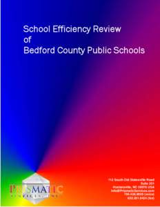    School Efficiency Review of Bedford County Public Schools