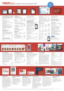 Fully respon sive site  Products, services and prices 2016
