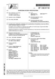 A system and a method for controlling use by applications of proprietary resources within a secure telematics system in a vehicle - European Patent Office - EPB1
               A system and a method for controll