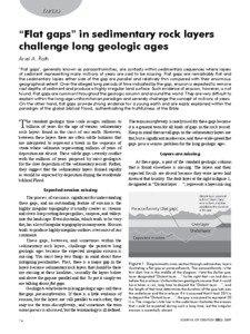 Geochronology / Unconformity / Sedimentary rock / Geologic record / Erosion / Flood geology / Formation / Geologic time scale / Geology of the Capitol Reef area / Geology / Stratigraphy / Historical geology