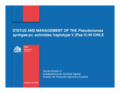 Microsoft PowerPointoct-Status and management of Psa-V in Chile