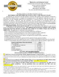 Admission to the bar in the United States / United States law / Multistate Professional Responsibility Examination / Bar examination / Rhode Island Bar Association / Legal education / Admission to practice law / Arizona Bar Exam / Gun laws in Rhode Island / Law / Practice of law / Standardized tests